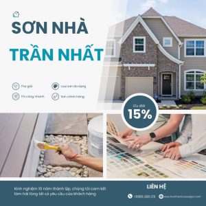 Dịch vụ sơn nhà giá rẻ TPHCM